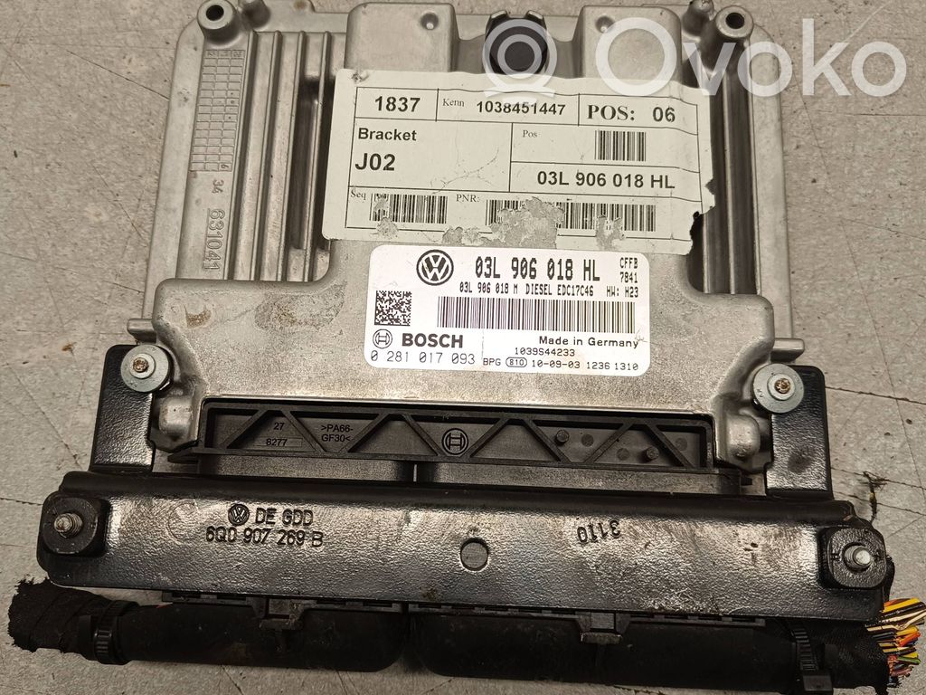 Seat Alhambra (Mk2) Engine control unit/module 