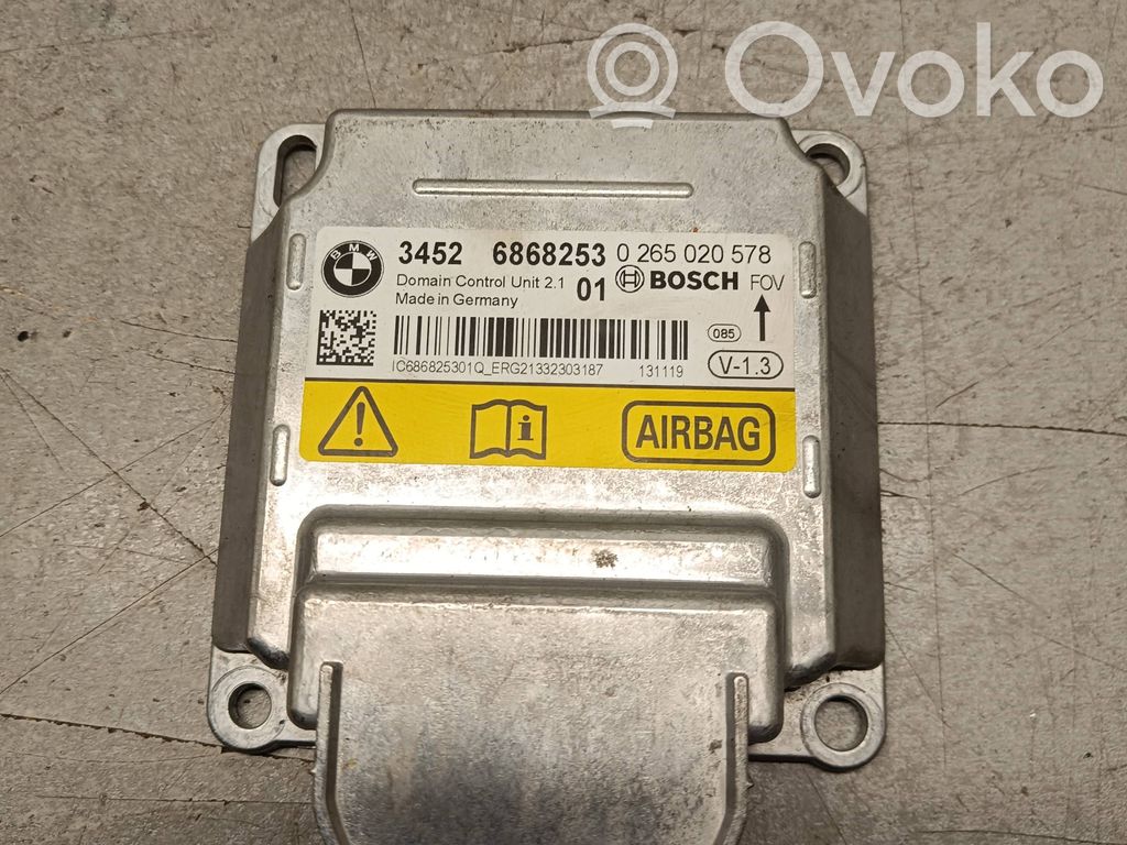 BMW 3 F30 F35 F31 Module de contrôle airbag 