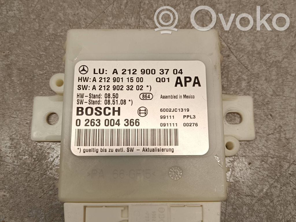 Mercedes-Benz E W212 Unité de commande, module PDC aide au stationnement 