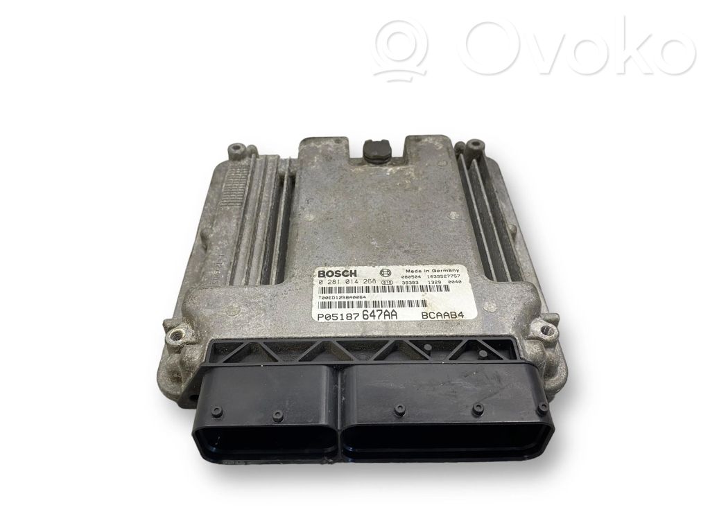 Engine control unit/module   0281014268,P05187647AA