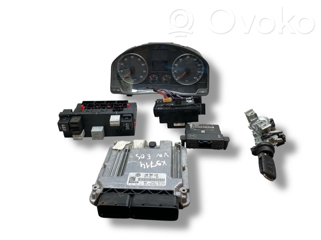 Volkswagen Eos Engine ECU kit and lock set 