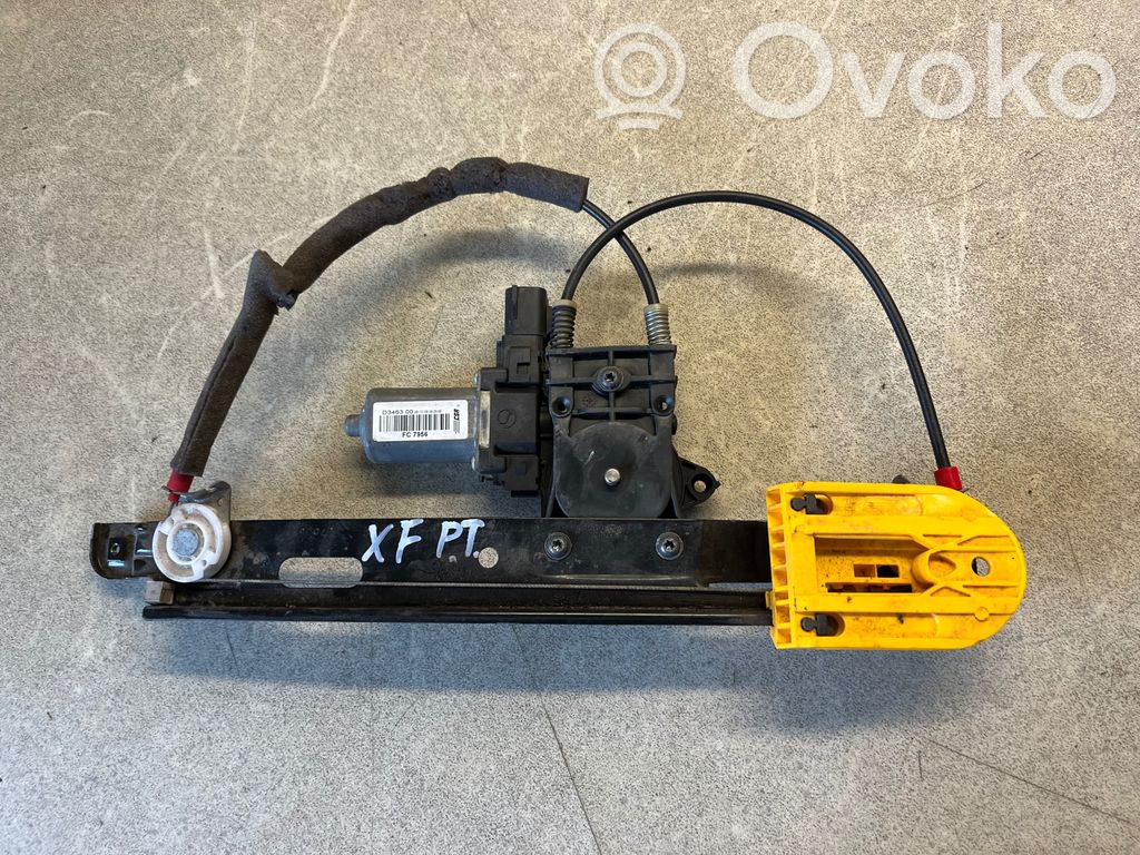 Jaguar XF X250 Rear door window regulator with motor 