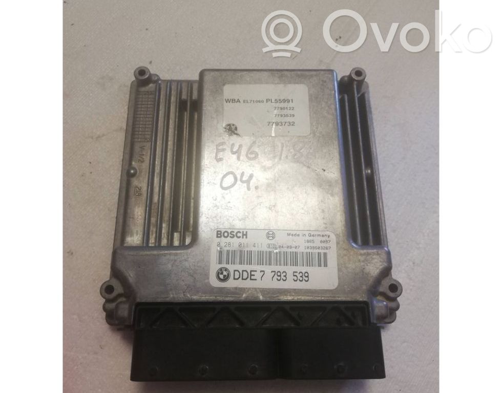 Unidad de control/módulo del motor   7793539,0281011411,1039S03267