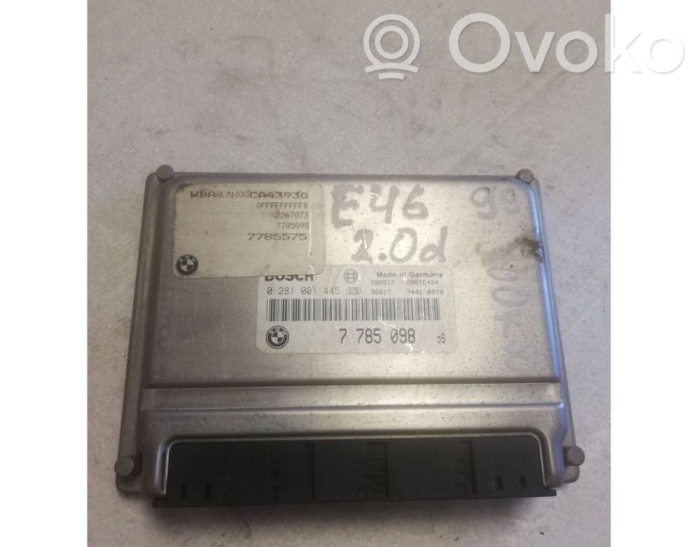 BMW 3 E46 Variklio valdymo blokas 