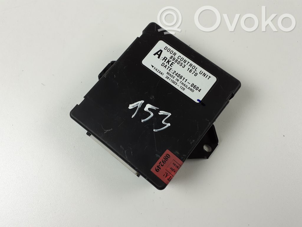 Isuzu D-Max Door central lock control unit/module 