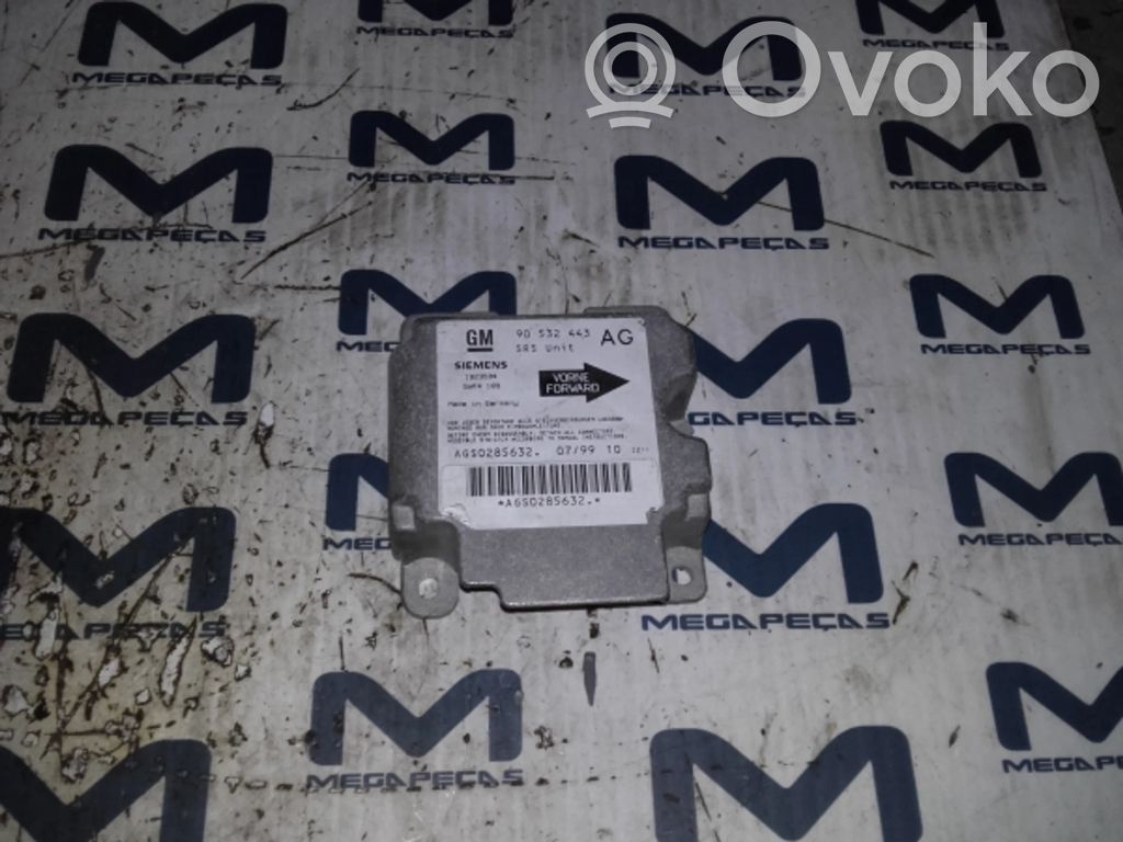 Module de contrôle airbag   90532443,5WK4189