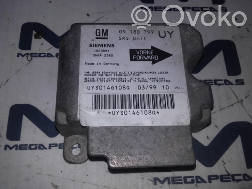 Opel Zafira A Module de contrôle airbag 