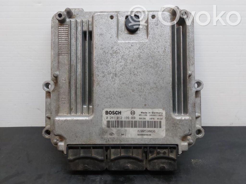 Engine control unit/module   8200520036,0281012199
