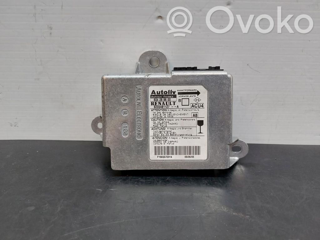 Centralina/modulo airbag   8200481127A,604289600