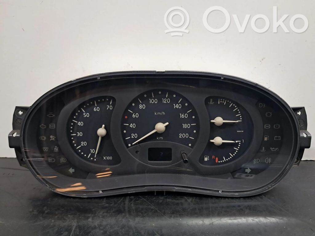 Renault Clio II Speedometer (instrument cluster) 