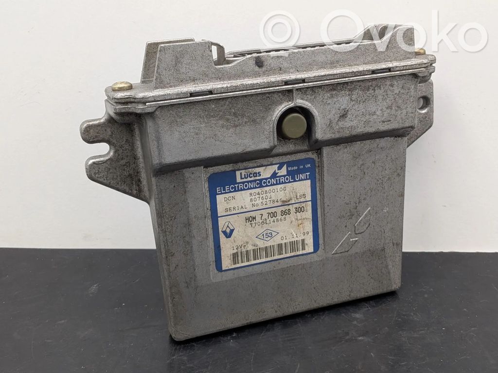 Engine control unit/module   7700868300,7700114868,R04080010G