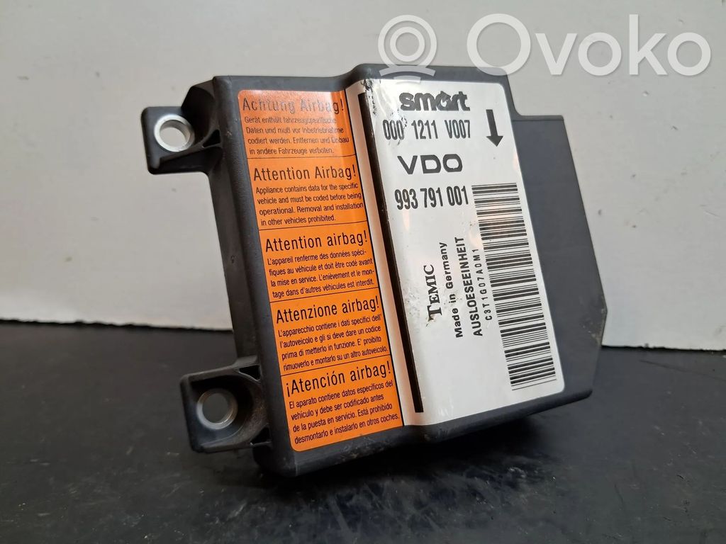 Smart ForTwo I MC01 Centralina/modulo airbag 