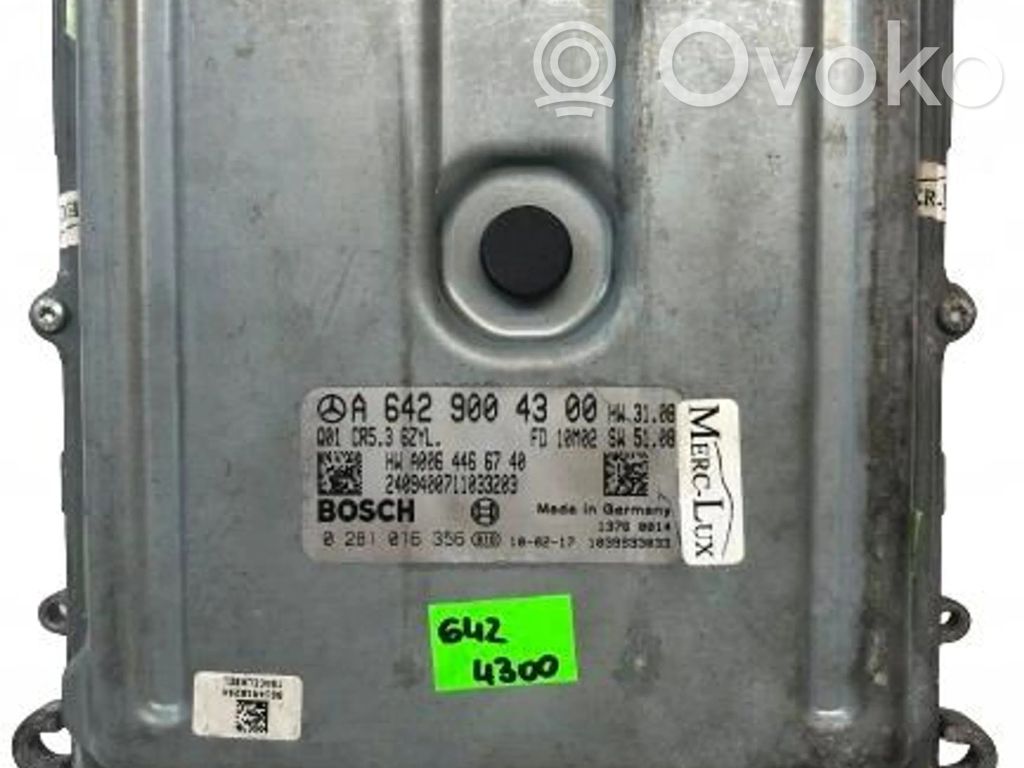 Mercedes-Benz S W221 Engine control unit/module ECU 