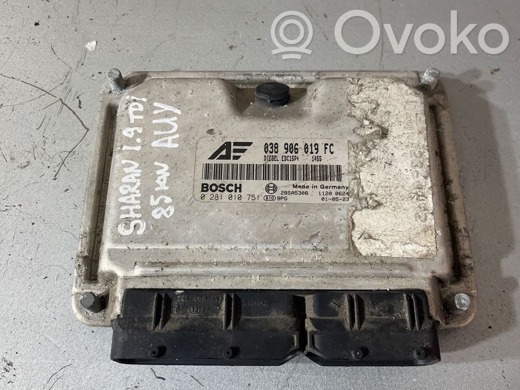 Seat Alhambra (Mk1) Engine control unit/module 