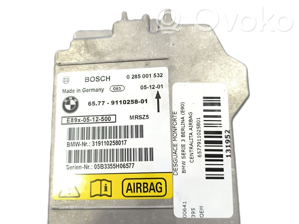 Module de contrôle airbag   6577911025801