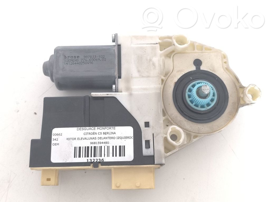 Citroen C5 Front door window regulator motor 