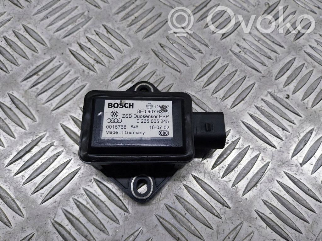 Audi A4 S4 B6 8E 8H Capteur de vitesse de lacet d'accélération ESP 