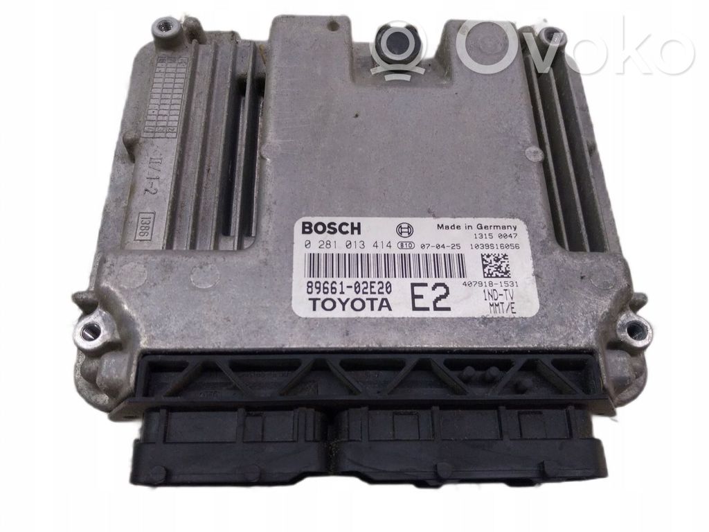 Toyota Auris 150 Unidad de control/módulo ECU del motor