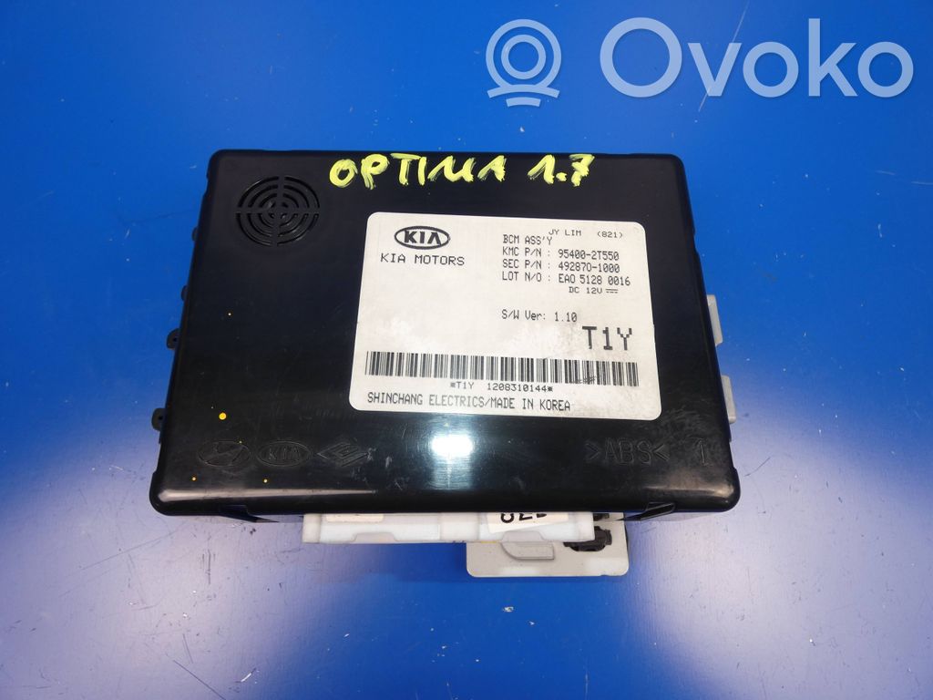 KIA Optima Module de contrôle carrosserie centrale 