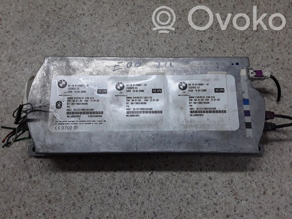 BMW 5 E60 E61 Module unité de contrôle Bluetooth 