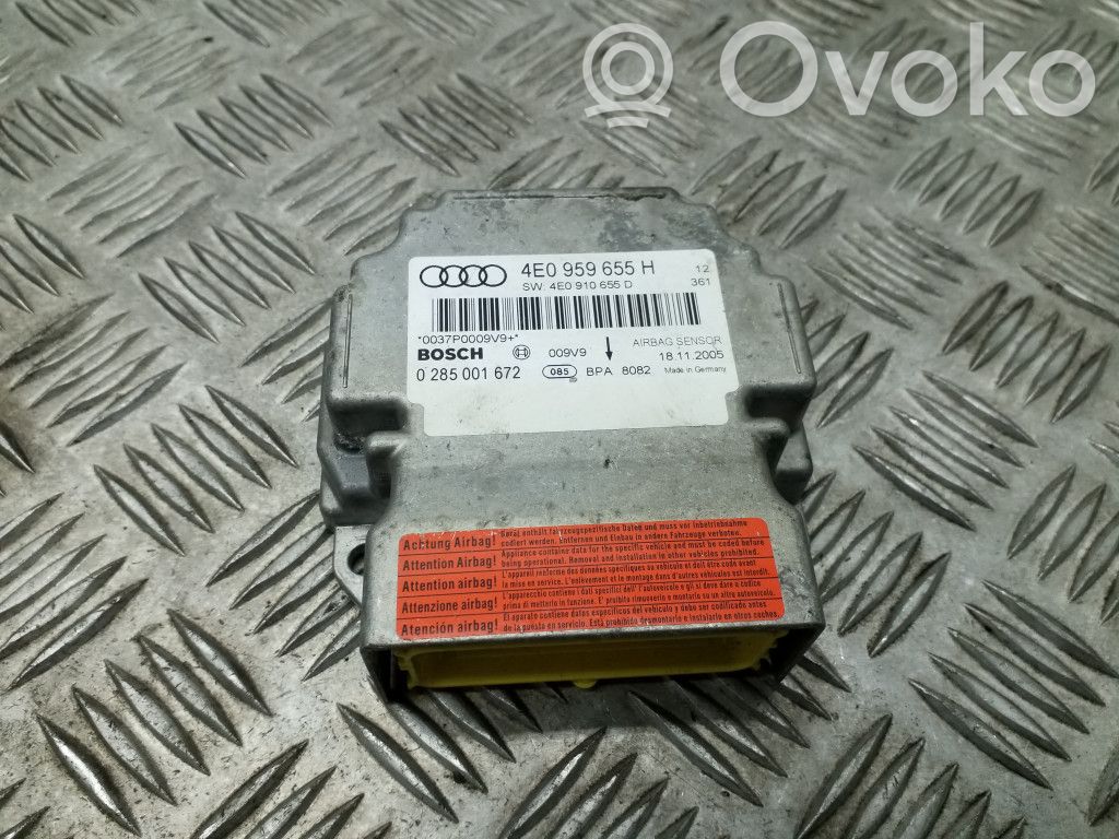 Airbag control unit/module   4E0959655H,4E0910655D