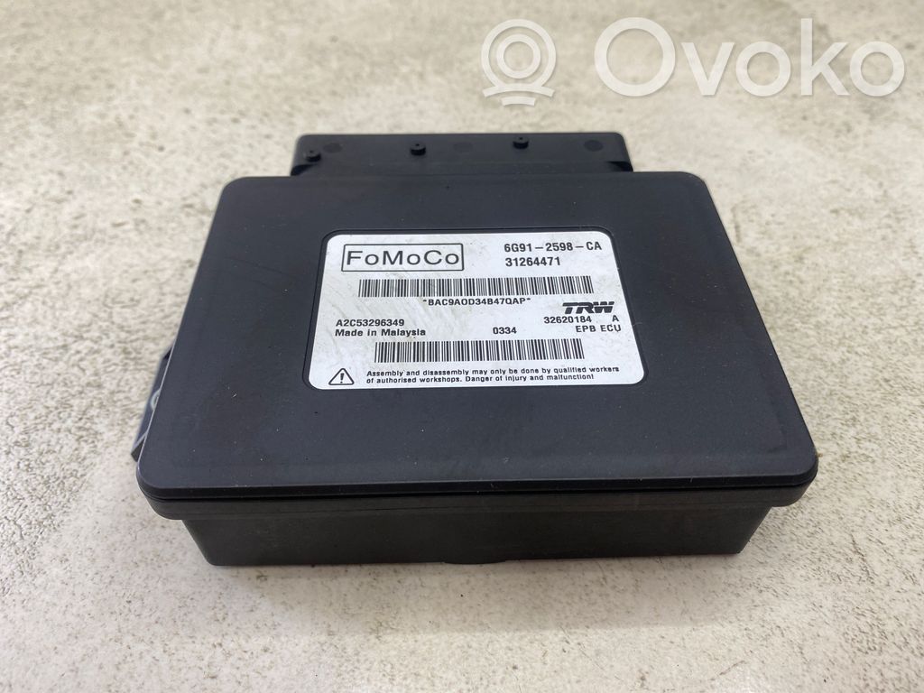 Module de commande de frein à main   6G912598CA,31264471,A2C53296349