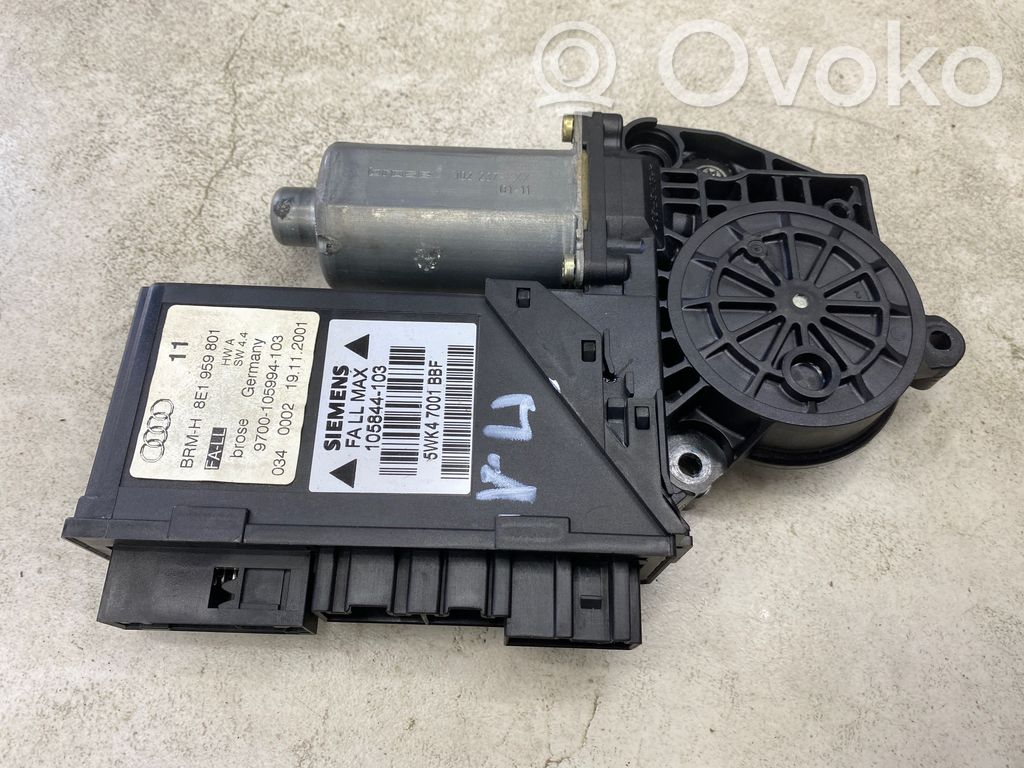 Audi A4 S4 B6 8E 8H Silnik regulatora szyby drzwi przednich 