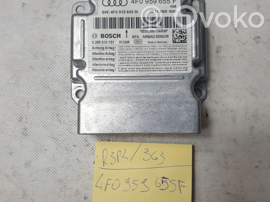 Audi A6 S6 C6 4F Airbag control unit/module 