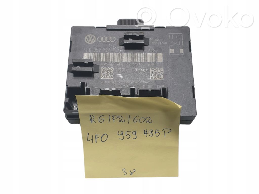 Unité de commande module de porte   4F0959795M