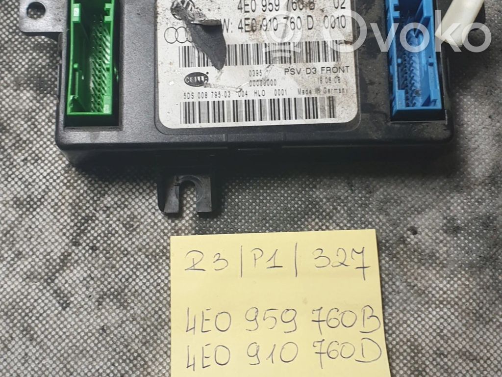 Audi A8 S8 D3 4E Seat control module 