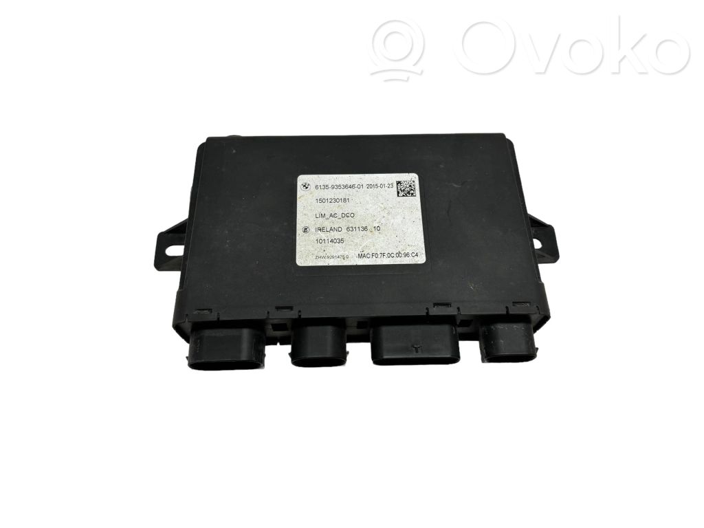 Other control units/modules   9353646,10114035,63113610,1501230181