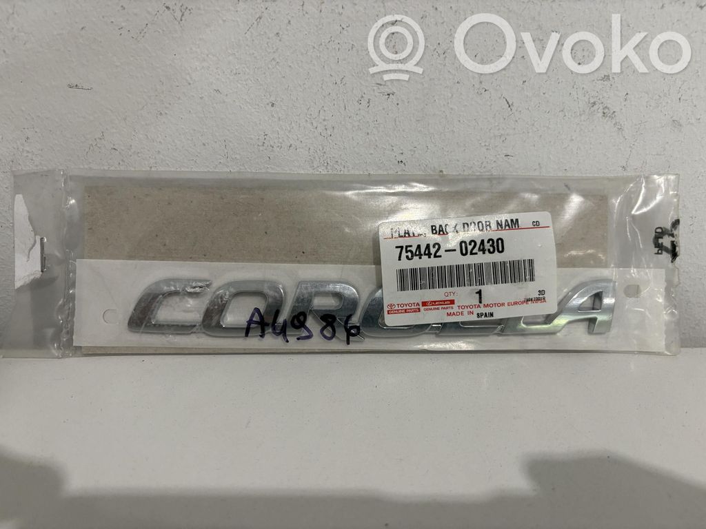 Toyota Corolla E210 E21 Logo, emblème, badge 