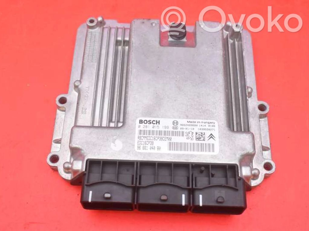 Unité de commande, module ECU de moteur   9662489680,9662489680
