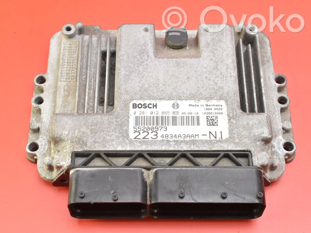 Fiat Doblo Unidad de control/módulo ECU del motor 