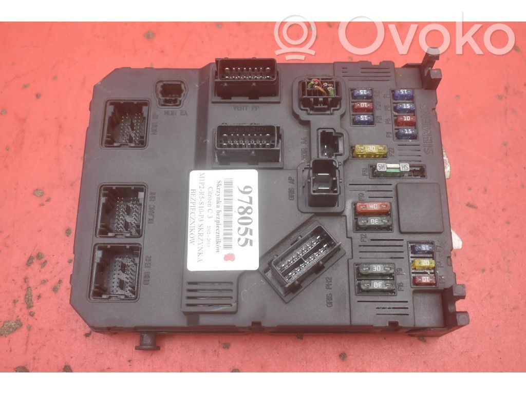 Citroen C3 Fuse box set 