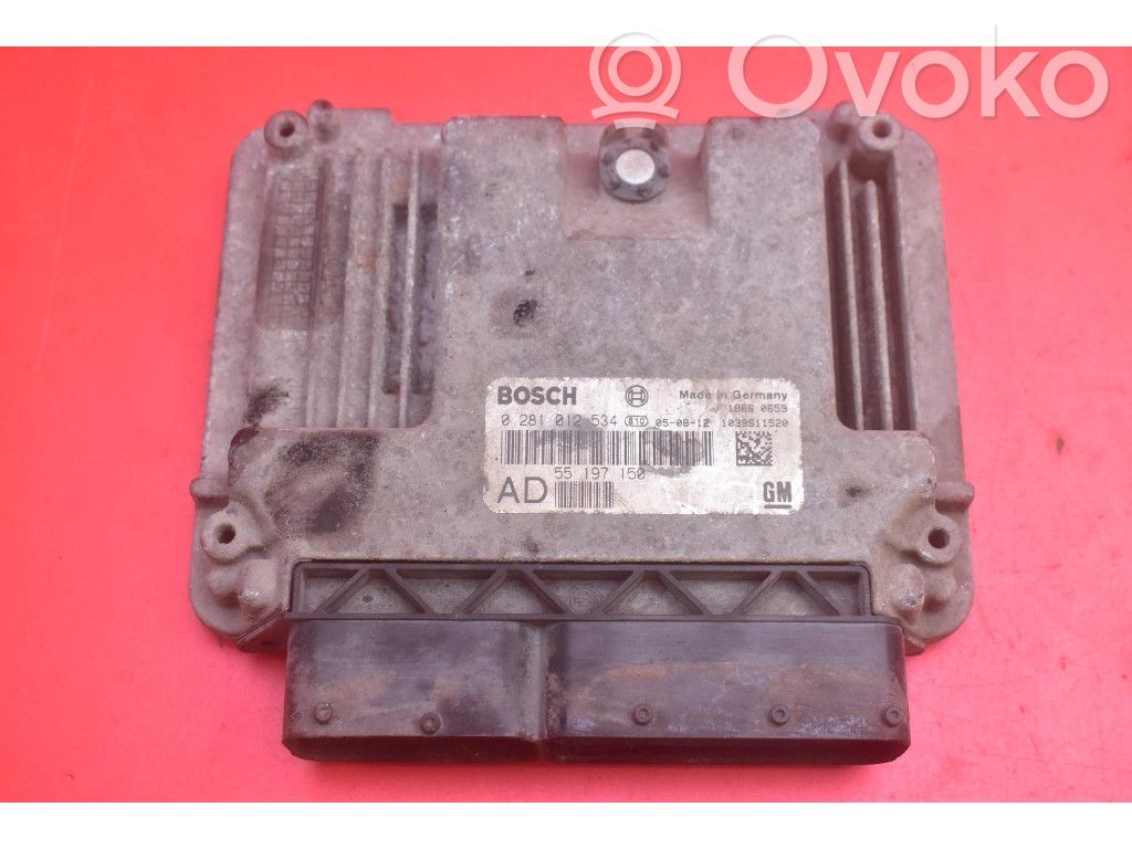 Opel Astra H Engine control unit/module ECU 