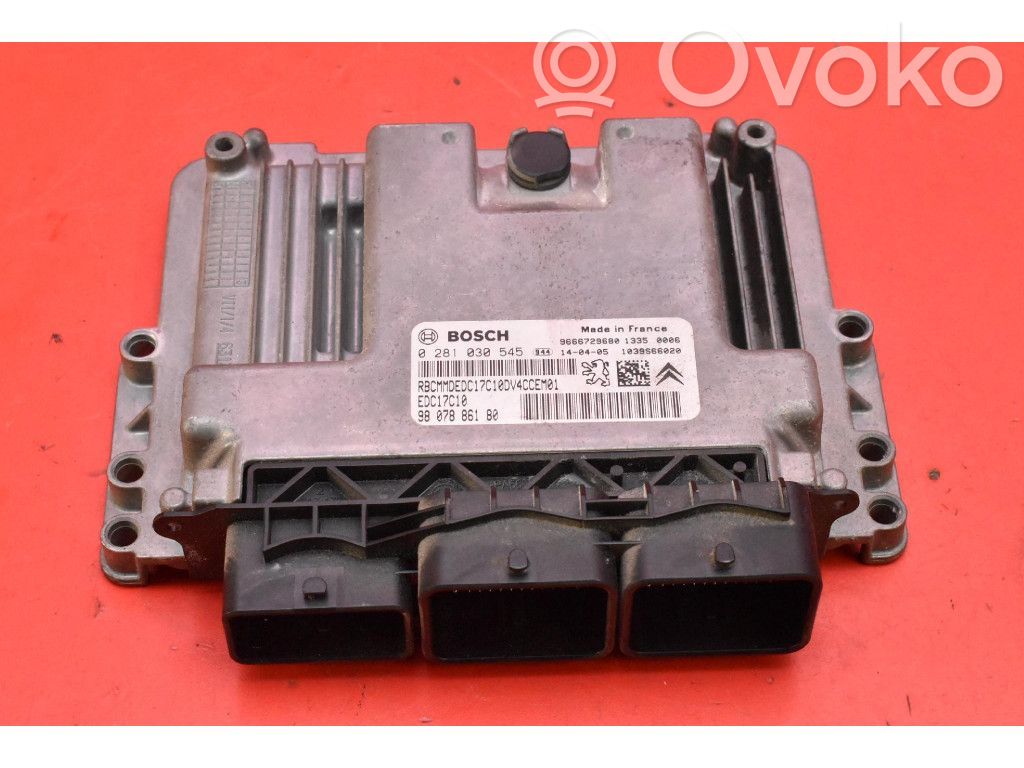 Engine control unit/module ECU   9807886180,9807886180