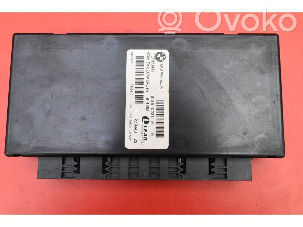 BMW 5 E60 E61 Galios (ECU) modulis 