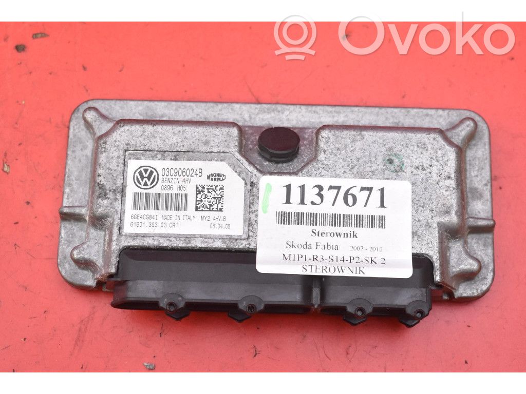 Skoda Fabia Mk2 (5J) Komputer / Sterownik ECU silnika 