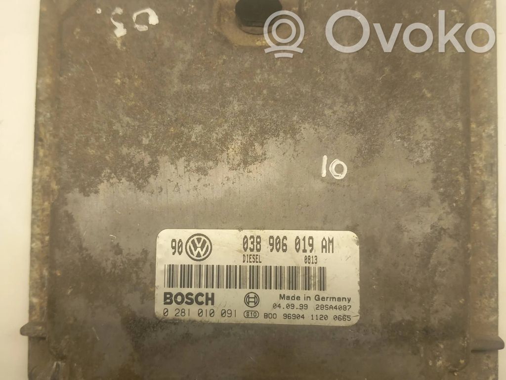 Engine control unit/module   038906019AM,0281010091,225A4687