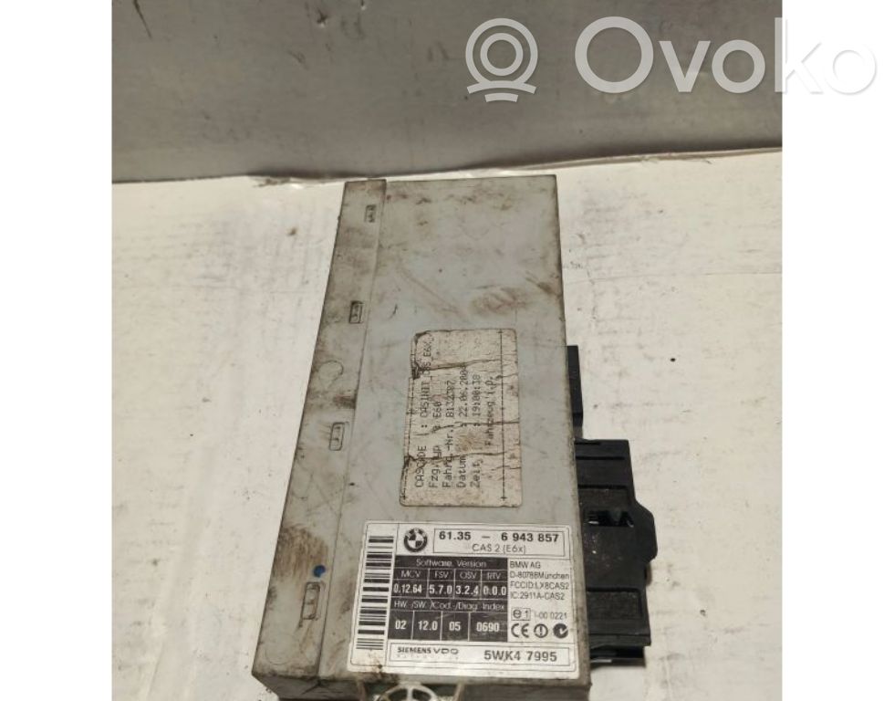 BMW 5 E60 E61 CAS valdymo blokas/ modulis 