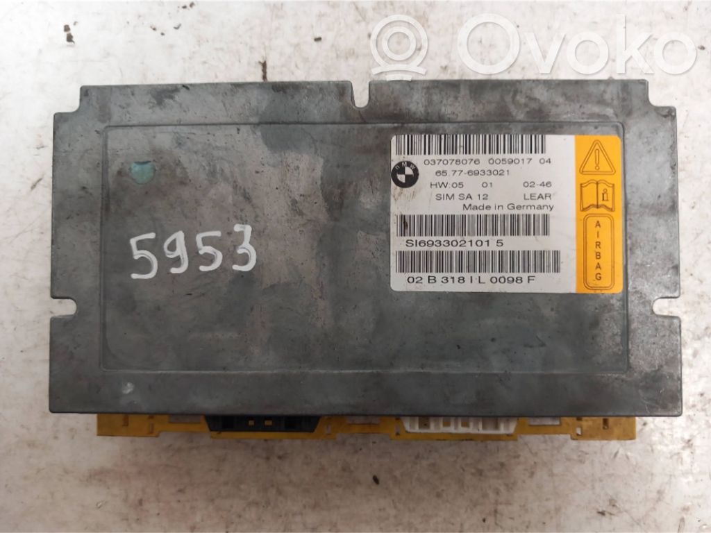 BMW 7 E65 E66 Module de contrôle airbag 