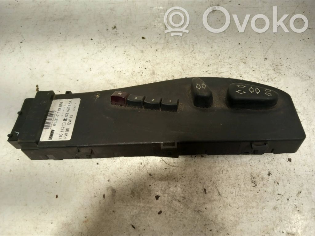 Interruptor de control del asiento   61317119868,61304318624