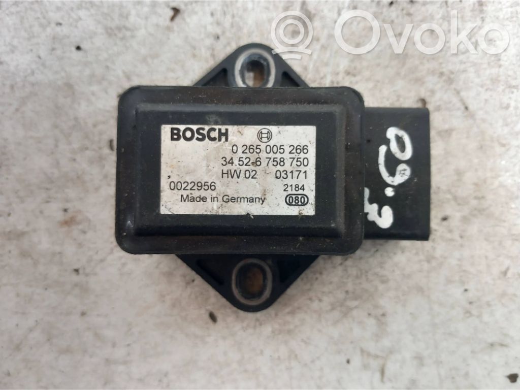 BMW 5 E60 E61 Capteur de vitesse de lacet d'accélération ESP 