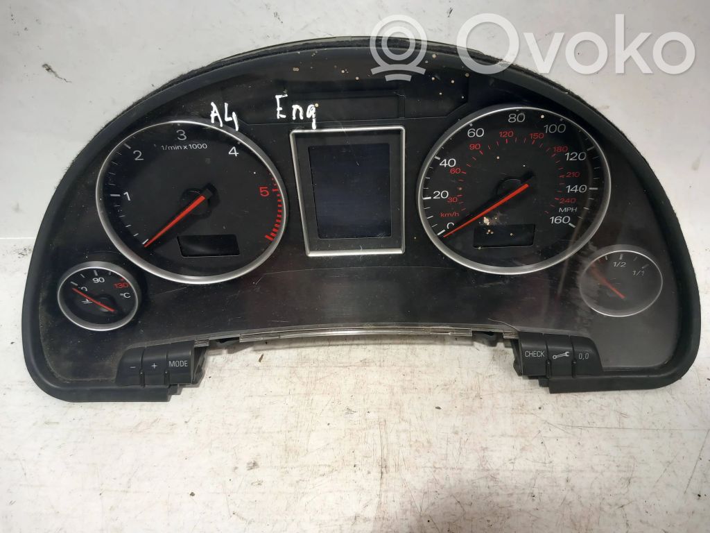 Audi A4 S4 B7 8E 8H Velocímetro (tablero de instrumentos) 