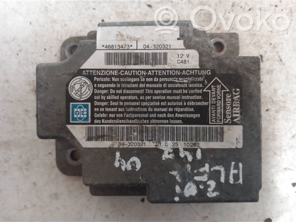 Sterownik / Moduł Airbag   46813473,04320321