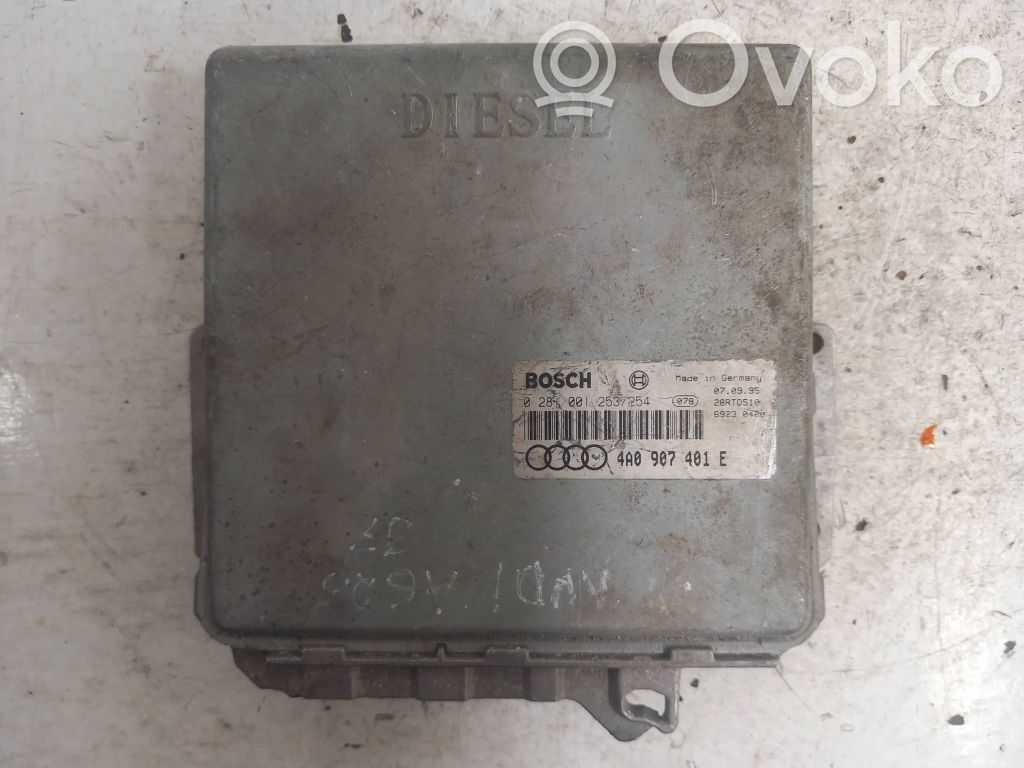 Engine control unit/module   4A0907401E,28RTD510,0281001253
