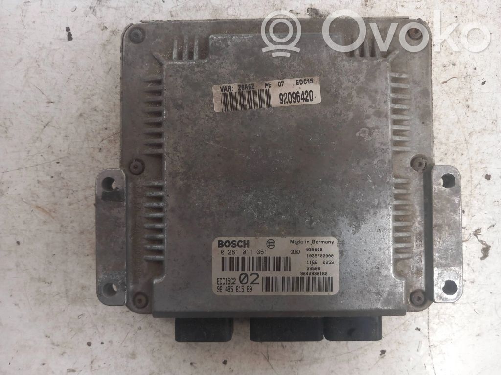Peugeot 807 Engine control unit/module 