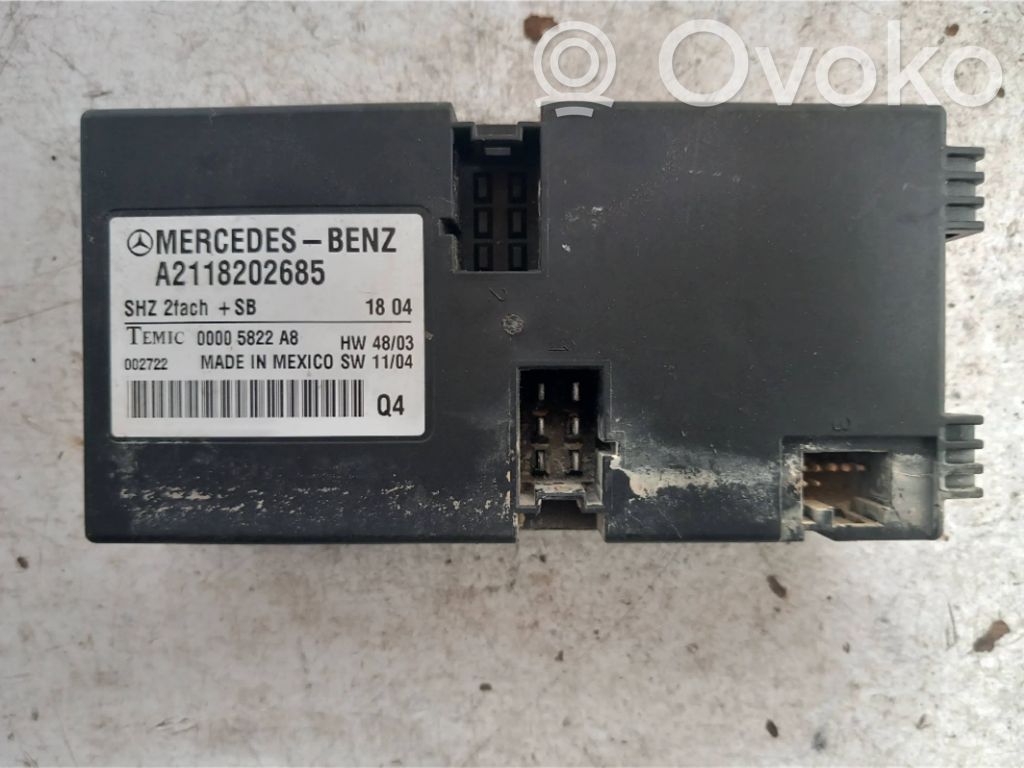 Mercedes-Benz E W211 Module de commande de siège 