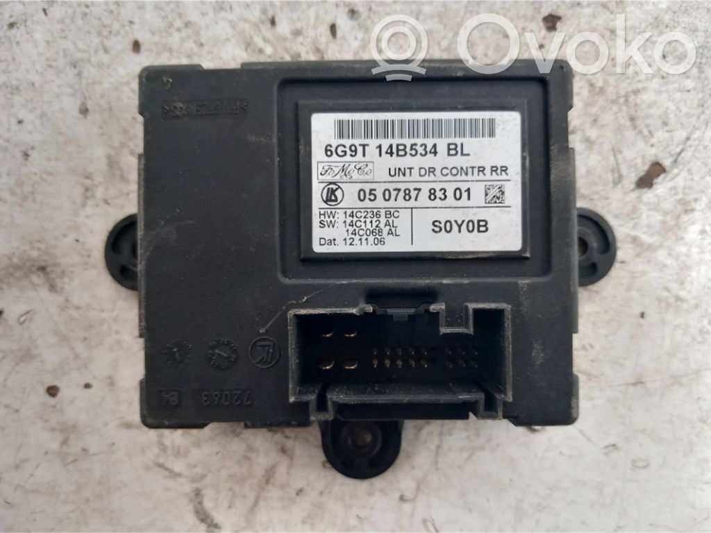 Unité de commande module de porte   6G9T14B534BL,0507878301,14C236BC